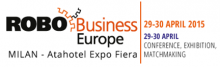 Logo of RoboBusinessEU conference and Expo